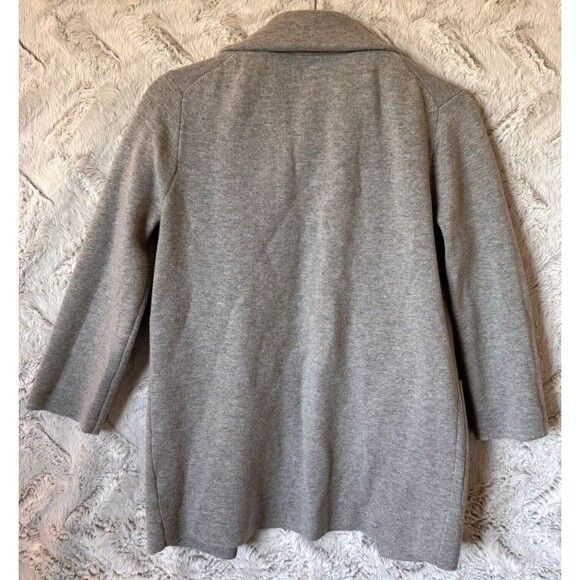 J Crew Sweater Cardigan XS Merino Wool Blend Gray Stretch Knit‎ Pockets - Picture 7 of 11
